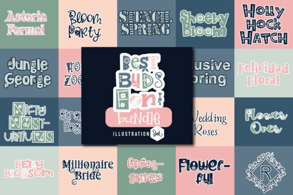 Best Buds: A Floral Font Bundle for Natural Branding