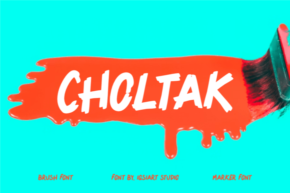 Choltak: The Raw Energy Font for Bold Brands