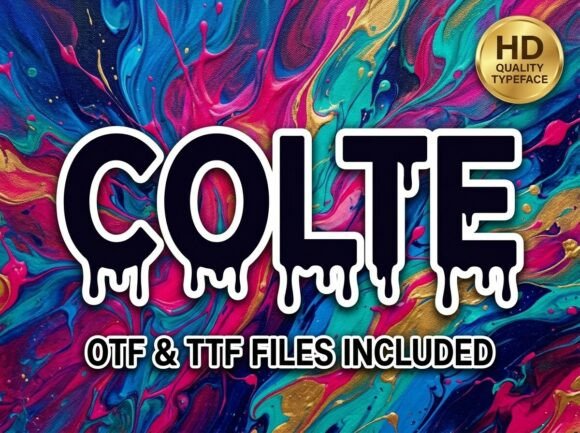 Colte: The Liquid Font That Drips with Urban Energy