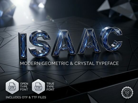 Isaac: The Modern Geometric Typeface with Crystal Clarity
