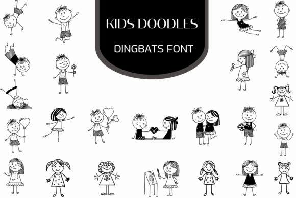 Kids Doodles: Playful Icons for Creative Projects