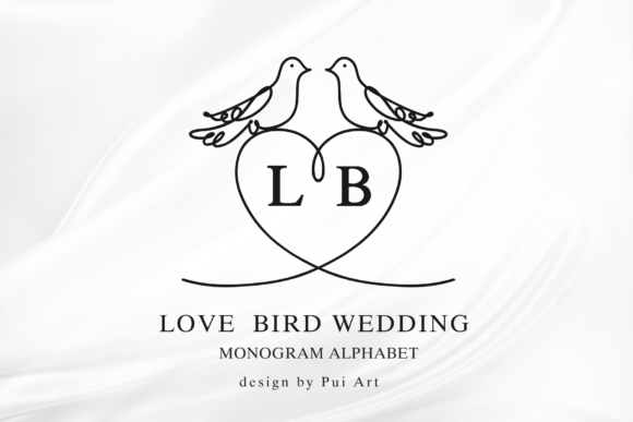 Love Bird Wedding Monogram: A Typeface for Timeless Romance