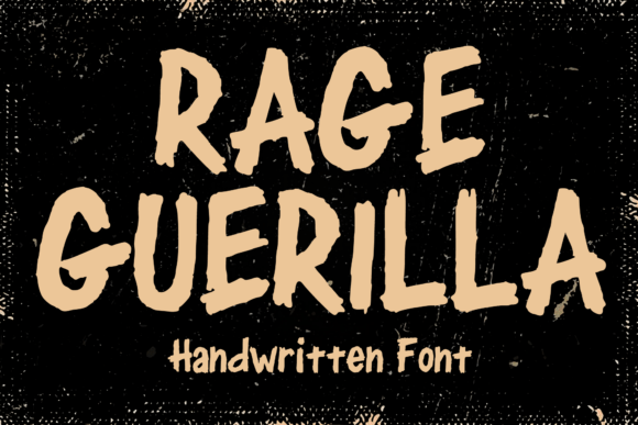 Rage Guerilla: Command Attention with This Bold Handwritten Font