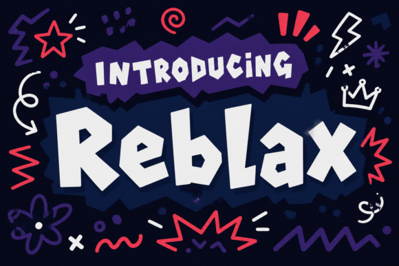 Reblax: The Audacious Display Font for Unforgettable Projects