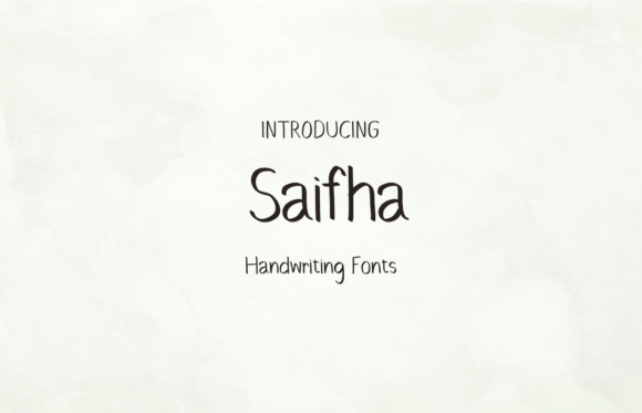 Saifha: The Handwritten Font That Feels Like a Friendly Wave
