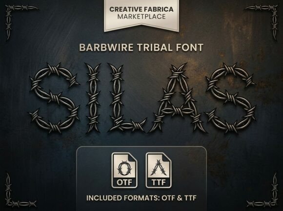 Silas: The Barbwire Tribal Font That Bites