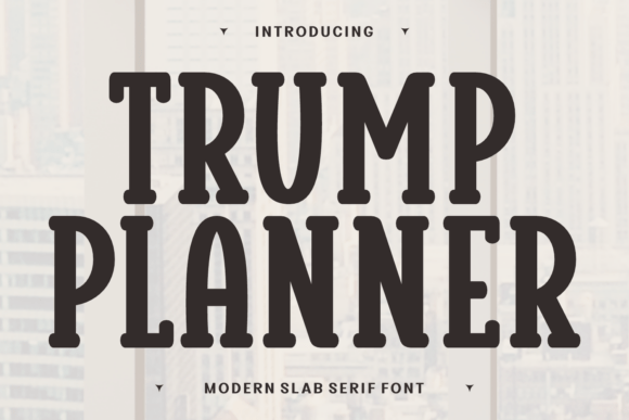 Trump Planner: A Whimsical Font for Creative Projects